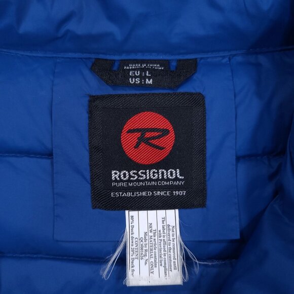 Rossignol Jacket Womens Medium Blue Duck Down Quilted Puffer Insulated - Picture 6 of 8